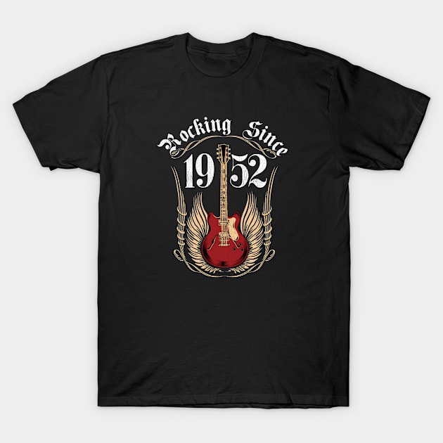 71st Birthday - Rocking Since 1952 T-Shirt by Kudostees